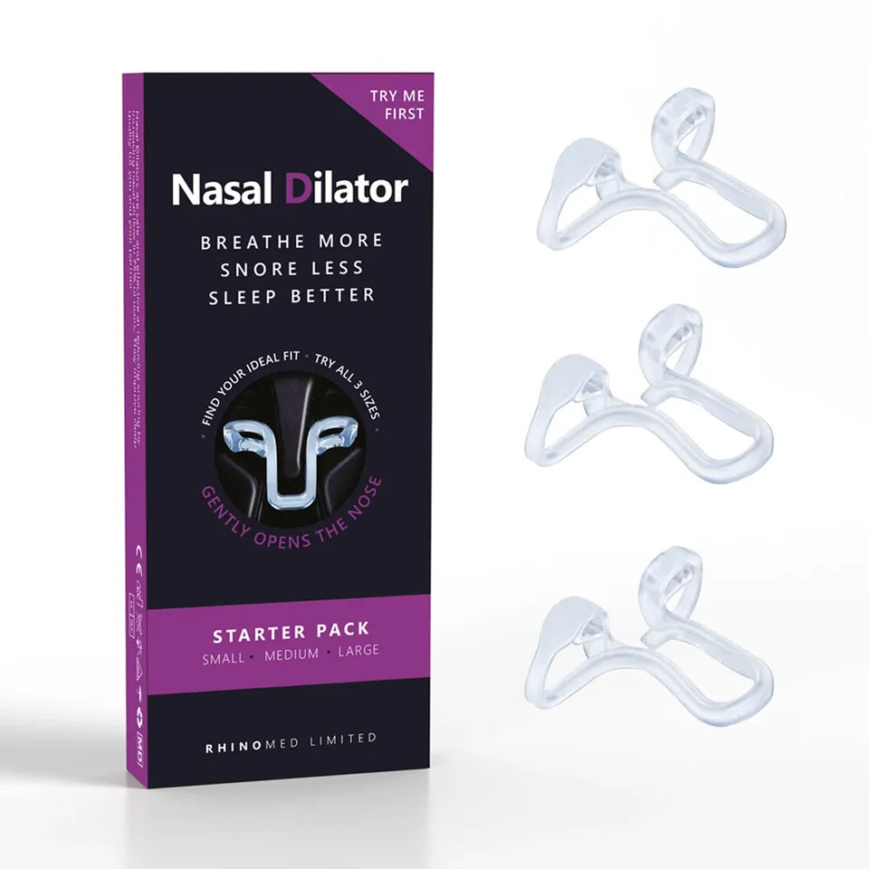 Silicone Anti Snoring Nose Clip Elastic Nasal Dilator Travel & Home Use Comfort for Improved Airflow Better Sleep