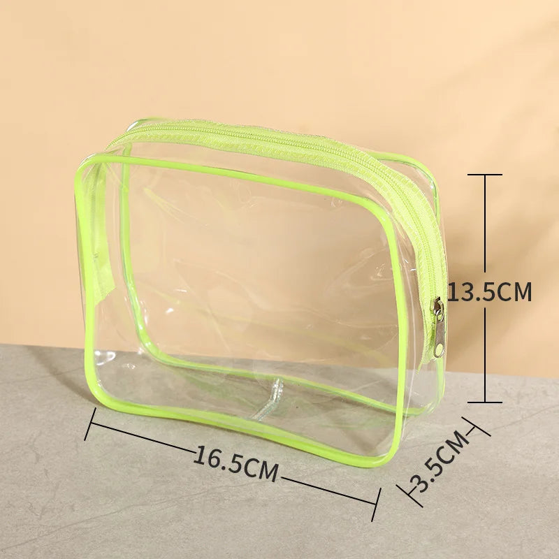 10/100 Travel  Transparent Waterproof Storage Bag, Large Capacity Zipper Bag, Hand Luggage Bag.