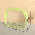 10/100 Travel  Transparent Waterproof Storage Bag, Large Capacity Zipper Bag, Hand Luggage Bag.