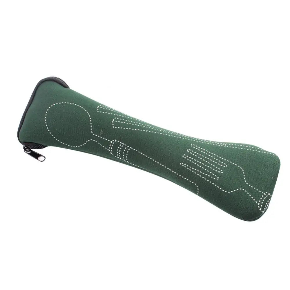Portable Tableware Zipper Bag Outdoor Travel Camping Recyclable Dinnerware Set Cutlery Pouch Storage Bag